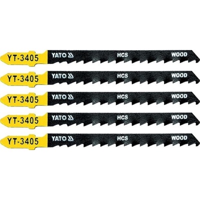 YATO Pílový list do priamočiarej píly na drevo typ T 6TPI sada 5 ks