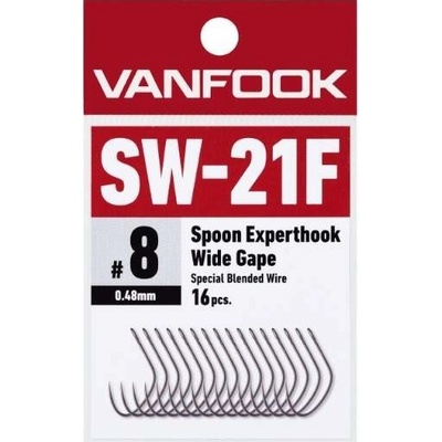Vanfook SV-21F Spoon Experthook Wide Gape vel.8 16 ks