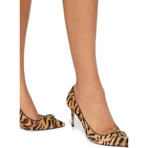 Kurt Geiger London обувки с ток от кожа Belgravia Eagle Court Camel