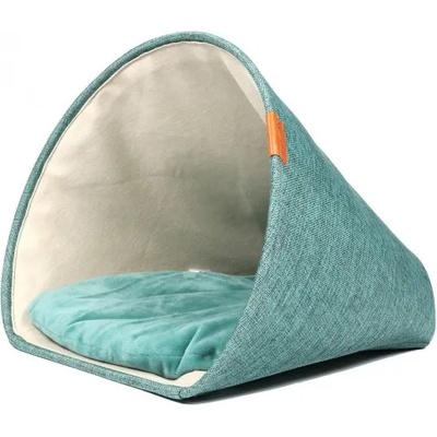 EBI Cuddly cave scott Blue - легло фуния, синьо, с възглавница, 43x43x35cm, Белгия - 673-445198