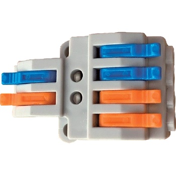 ELMARK РАЗКЛОНИТЕЛНА КЛЕМА 2 ВХОДА/4 ИЗХОДА 4mm2 (31029)