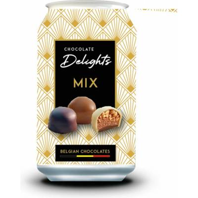 Cvo International NV Chocolate Delights Mix chocolates Pralinky v plechovce 65 g