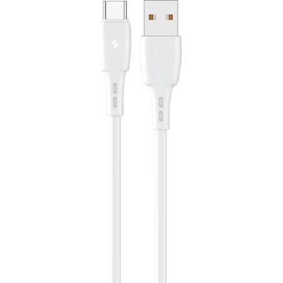 Lemontti Wind кабел за бързо зареждане USB-A към Type-C, 1.2 м, бял (LEMCUTYPC12A)