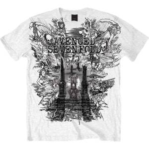 Avenged Sevenfold Land of Cain White 2XL Риза (ASTS19MW05)