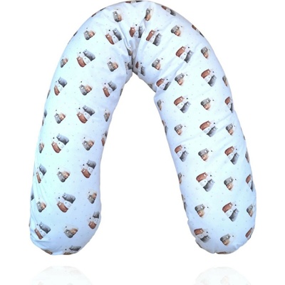 Kikko Veľký dojčiaci vankúš Xkko Lux Bear Family