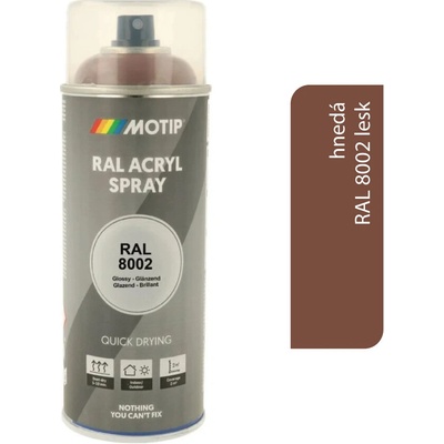 Motip Acryl 400 ml RAL 8002 lesk