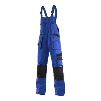 Orion Kryštof kalhoty montérkové s náprsenkou modro/černé
