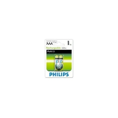 TP VISION Philips Rechargeable battery LR03 AAA, 800 mAh, 2-blister (HR03), f (R03B2A80/10)