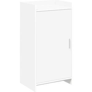 vidaXL Шкаф за обувки с врата Бяло 48 x 36 x 92 см Инженерна дървесина (8011331)