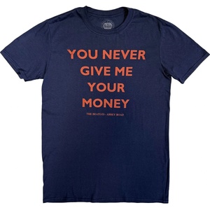 The Beatles You Never Give Me Your Money (Back Print) Navy Blue L Риза (BEATTEE345MN03)