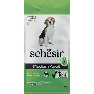 Schesir Dog Medium Adult Jahňacie s ryžou 12 kg