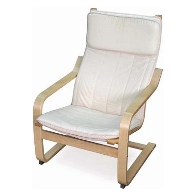 Bogdan Furniture G Стол Мебели Богдан BM-Relax, натурален бук, бежова еко кожа