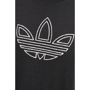 adidas Originals Памучна тениска adidas Originals Outline Tee в черно с апликация IY4882 (IY4882)