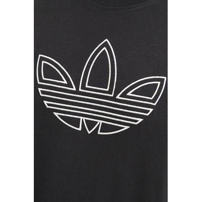 adidas Originals Памучна тениска adidas Originals Outline Tee в черно с апликация IY4882 (IY4882)