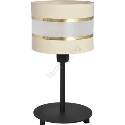 Helam LED Настолна лампа HELEN 1xE27/15W/230V кремава/черна/златиста (HE1260)