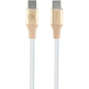 Guess Кабел Guess Ebossed Logo, USB-C към USB-C, 1.5m, златист (3666339171414)