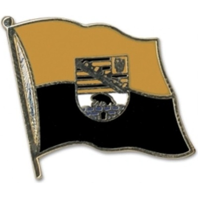 Odznak (pins) 20mm vlajka Sasko-Anhaltsko - farebný