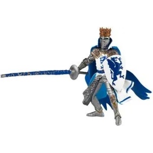 Papo - Фигурка за колекциониране и игра - Dragon king blue (39387)