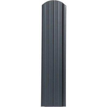 Covernit Plechová plotová doska "plotovka" Unico oblá antracit 100 x 11,5 x 0,9 cm