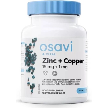 Osavi Zinc + Copper, 120 капсули, Osavi