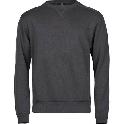 TEE JAYS tj5504 interlock / Мъжки суитшърт с оребрена каишка - тъмносив m (18550467002)
