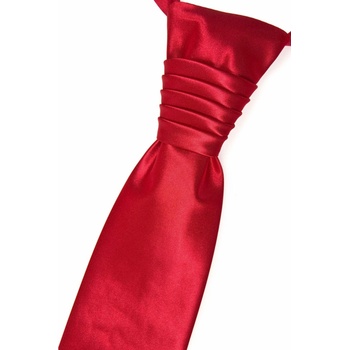 Hladká francúzska kravata červená
