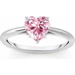 Thomas Sabo TR2476-051-9-54 Silver Ring with pink Stone in Heart Shape Ladies, Жени