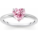 Thomas Sabo TR2476-051-9-54 Silver Ring with pink Stone in Heart Shape Ladies, Жени
