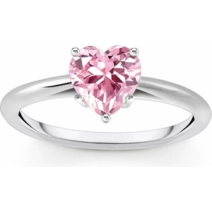 Thomas Sabo TR2476-051-9-54 Silver Ring with pink Stone in Heart Shape Ladies, Жени