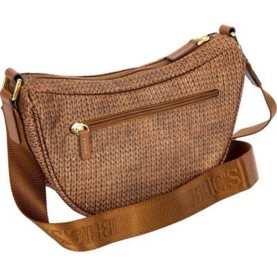 Bric`s Malá kabelka Bric's X-Bag Halfmoon S Wool Caramel