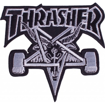 Nášivka Thrasher Sk8 Goat Logo - black