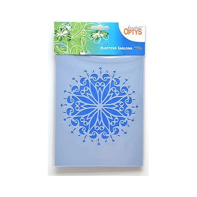 Plastová šablona průměr 14cm mandala 3