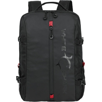 Раница за лаптоп SBOX WHITE SHARK GBP-009, до 16" (40.64cm), полиестер, водоустойчива, черна (GBP-009)