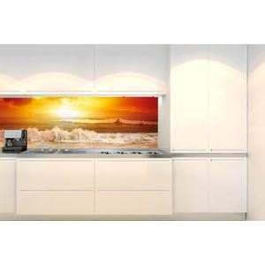 DIMEX ART Фототапет за кухня - вълни в залеза 180 x 60 см
