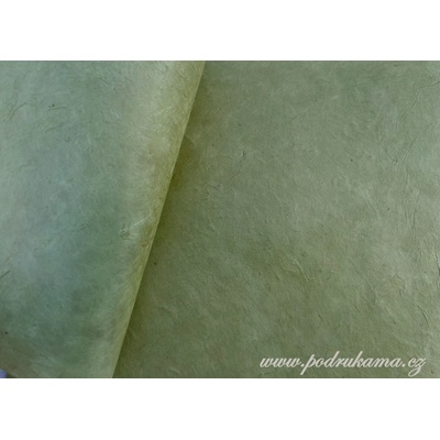 Sapaimport Nepálský ruční papír Lokta - khaki Velikost: arch 75x50 cm