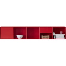 Hammel Furniture Mistral nástěnná knihovna červená 220x42x33 cm