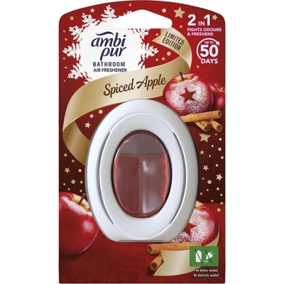 Ambi Pur Bathroom Nepretržitý Osviežovač Vzduchu, Odstránenie A Prevencia Zápachu, Spiced Apple 1 ks