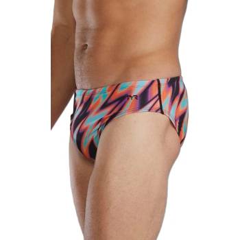 TYR durafast elite brief disarray orange/multi xs - uk30