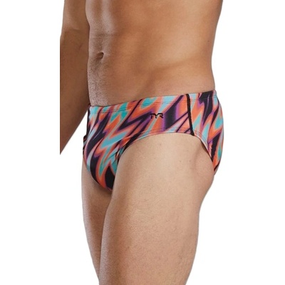 TYR durafast elite brief disarray orange/multi xs - uk30