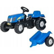 Rolly Toys Šliapací traktor New Holland TVT190 s vlečkou