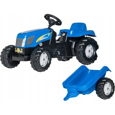 Rolly Toys Šliapací traktor New Holland TVT190 s vlečkou