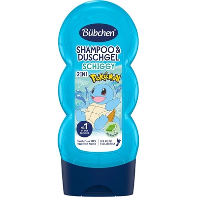 Bubchen dětský šampon a sprchový gel 2v1 pokémon Schiggy 230 ml