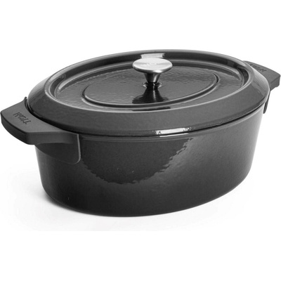 Litinový pekáč s víkem IRON 34 x 26 cm šedý - WOLL