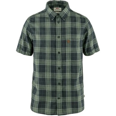 Fjällräven Övik Travel shirt SS dark navy-patina green