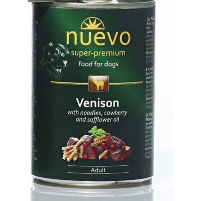 Nuevo Dog Adult Venison Menue 400 g