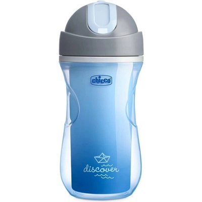 Chicco hrnček Sport termo so slamkou 266 ml modrý