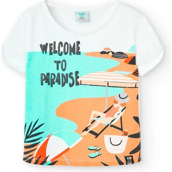 Image 1 of boboli Тениска с къс ръкав за момиче с цветна щампа Boboli