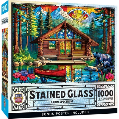 Masterpieces - Puzzle Stained Glass - Cabin Spectrum - 1 000 piese