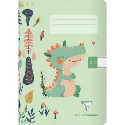 Clairefontaine Školní sešit Kids A5 512 linkovaný Krokodýl