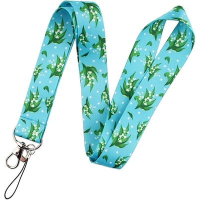 Šňůrka na krk Flower vzorovaná k pouzdru vzor G